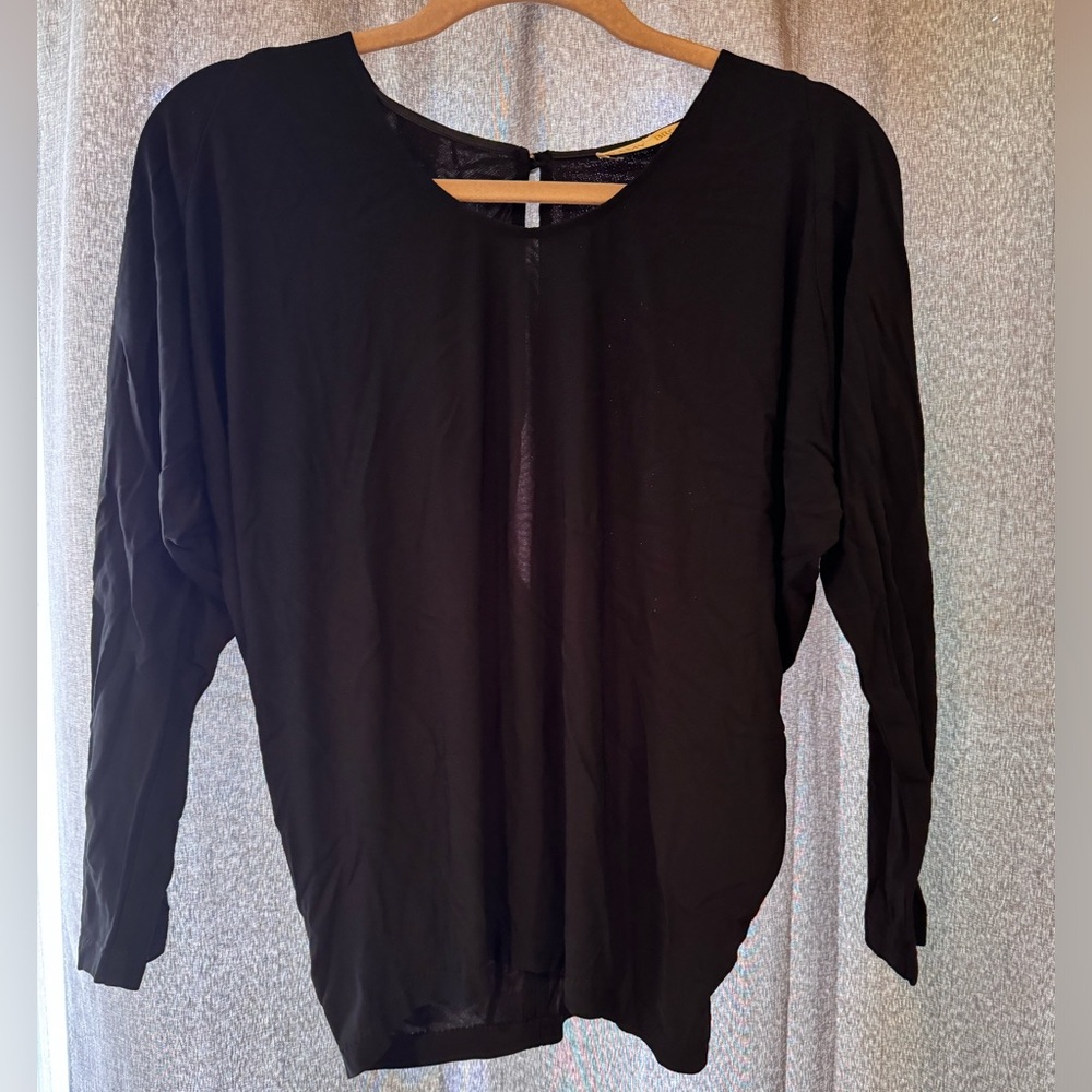 Black A-line blouse